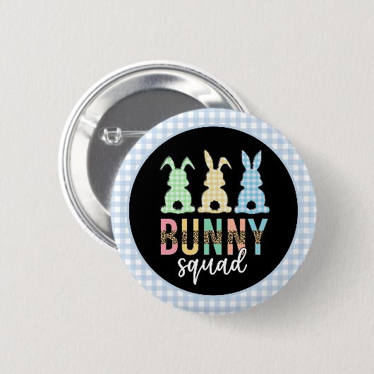 Bunny Squad | Paaseieren Hunt Cute Bunny Ronde Button 5,7 Cm (Voorkant /achterkant)