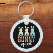 Bunny Squad | Paaseieren Hunt Cute Bunny Sleutelhanger (Voorkant)