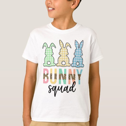 Bunny Squad | Paaseieren Hunt Cute Bunny T-shirt (Voorkant)