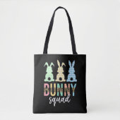 Bunny Squad | Paaseieren Hunt Cute Bunny Tote Bag (Voorkant)