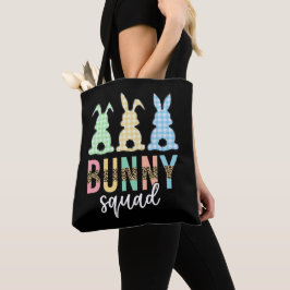 Bunny Squad | Paaseieren Hunt Cute Bunny Tote Bag