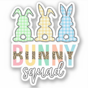 Bunny Squad   Vrolijk Pasen, Cute Bunny Rabbit Sticker