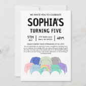 Bunny Squishmallow Birthday Party Kaart (Voorkant)