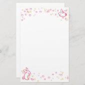 Bunny Stationery Briefpapier (Voorkant / Achterkant)