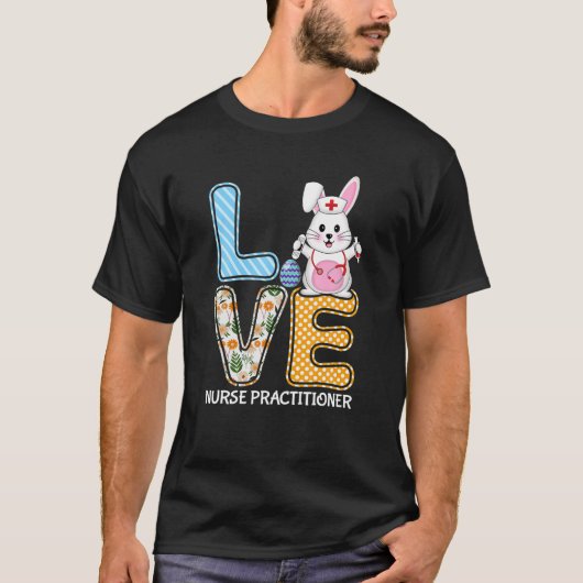 Bunny Stethoscope Easter E T-shirt (Voorkant)