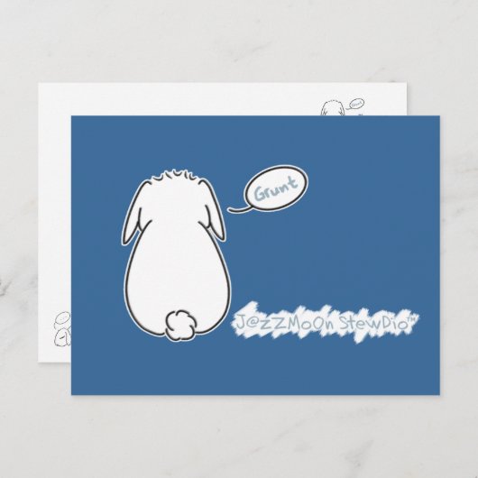 Bunny Stewie Back Grunt Briefkaart (Voorkant / Achterkant)