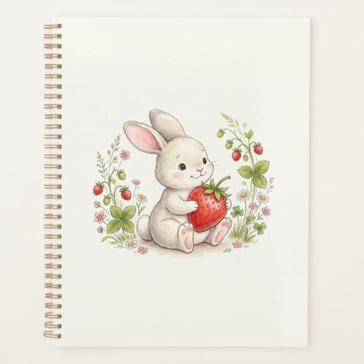 Bunny & Strawberry Planner (Voorkant)