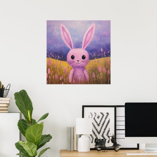 Bunny Stuffie Poster (Thuiskantoor)