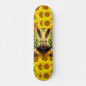 BUNNY SUNFLOWERS SKATEBOARD VOOR MEISJES (Voorkant)