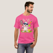 Bunny Sunglasses Easter Eggs Tennis Player Lover T-shirt (Voorkant volledig)