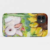 Bunny & Sunnflower Case-Mate iPhone Case (Achterkant (horizontaal))