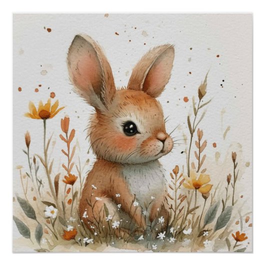 Bunny Sway: Een Beetje Whimsy Bunny Perfect Poster (Voorkant)
