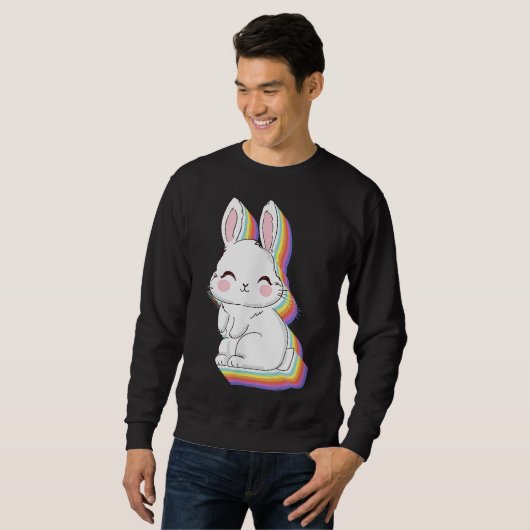 Bunny Sweater | Rabbit Lover Team | Voor mannen (Voorkant volledig)