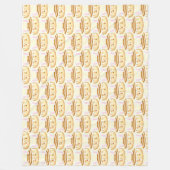 Bunny Sweet Dessert Cinnamon Bun Fleece Deken (Voorkant)