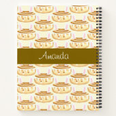 Bunny Sweet Dessert Cinnamon Bun Notitieboek (Achterkant)