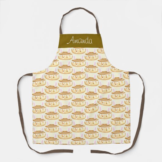 Bunny Sweet Dessert Cinnamon Bun Schort (Voorkant)