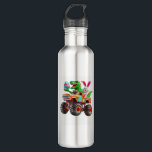 Bunny T-rex Easter Monster Truck Dino Funny Boys K Waterfles<br><div class="desc">Bunny T-rex Easter Monster Truck Dino Funny Boys Kids Cute T-Shirt</div>