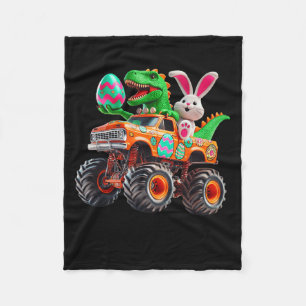 Bunny T-rex Pasen Monster Truck Dino Grappig Jonge Fleece Deken