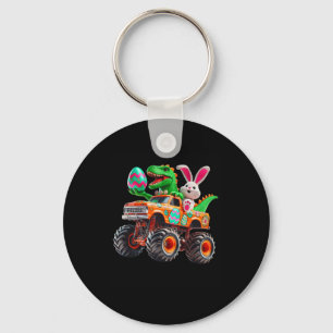 Bunny T-rex Pasen Monster Truck Dino Grappige Jong Sleutelhanger