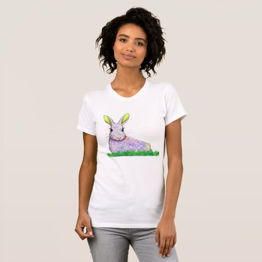  Bunny T-shirt met Bright Fun Pattern (Voorkant volledig)