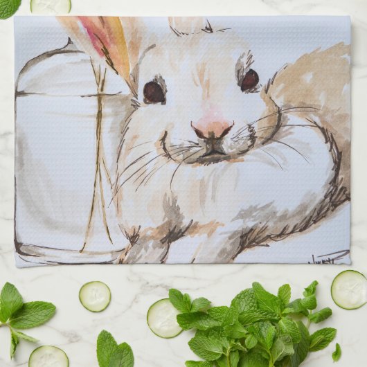 Bunny Tea Towel Theedoek (Gevouwen)
