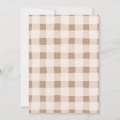 Bunny thema Babyshower voor baby meisje damesschaa Kaart (Achterkant)