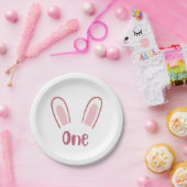 Bunny thema "eerste" verjaardagsfeestje borden papieren bordje (Feest)