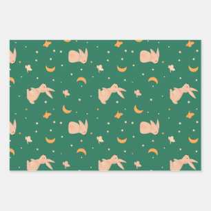 Bunny thema inpakpapier vellen