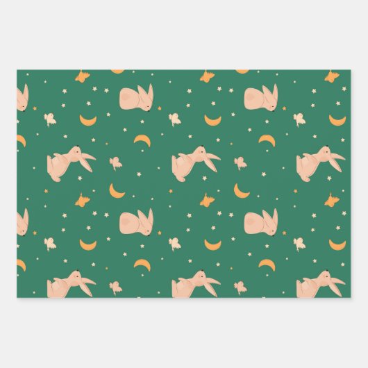 Bunny thema inpakpapier vellen (Voorkant)