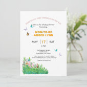 Bunny Theme Party Kaart (Staand voorkant)