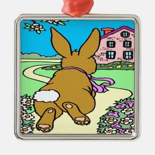 Bunny Trail Easter Ornament (Voorkant)