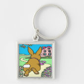 Bunny Trail Easter Sleutelhanger (Voorkant)