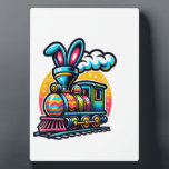 Bunny Train Railroad Easter Egg Kids Toddler Boys Fotoplaat<br><div class="desc">Bunny Train Railroad Easter Egg Kids Toddler Boys Easter T-Shirt</div>