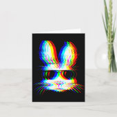 Bunny Trippy Varwave Easter Techno Rave Edm Music  Kaart (Voorkant)
