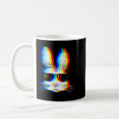 Bunny Trippy Varwave Easter Techno Rave Edm Music Koffiemok (Links)