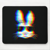 Bunny Trippy Varwave Easter Techno Rave Edm Music Muismat (Voorkant)