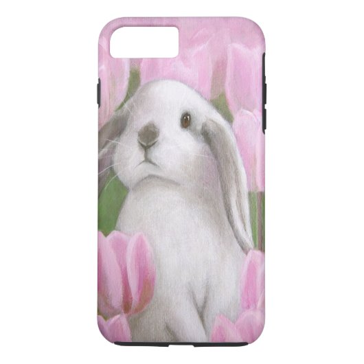 Bunny & Tulips Case-Mate iPhone Case (Achterkant)