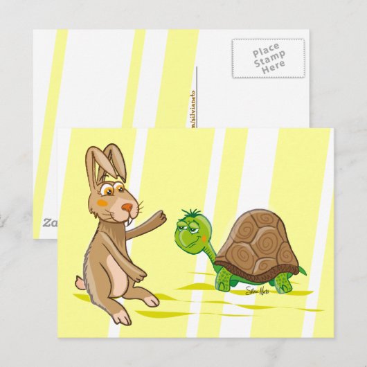 Bunny & Turtle - postcard Briefkaart (Voorkant / Achterkant)