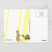 Bunny & Turtle - postcard Briefkaart (Achterkant)