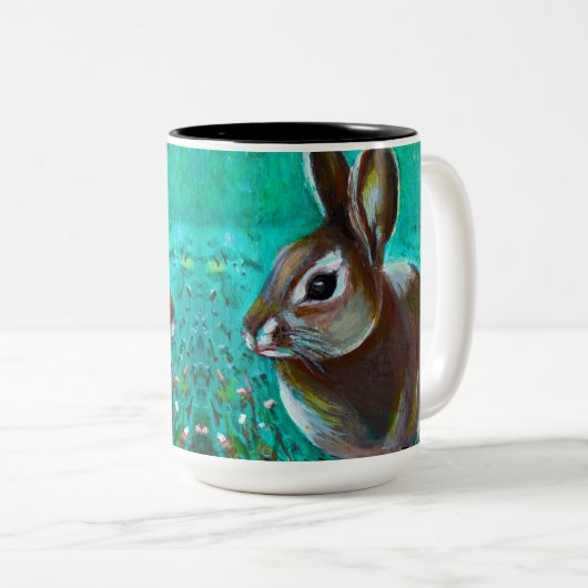 Bunny Tweekleurige Koffiemok (Voorkant rechts)