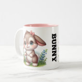 Bunny Tweekleurige Koffiemok (Voorkant links)