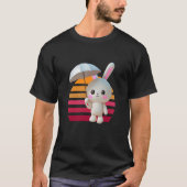 Bunny Umbrella Sunset T-shirt (Voorkant)