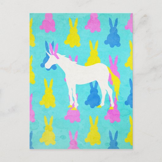 Bunny Unicorn Briefkaart (Voorkant)