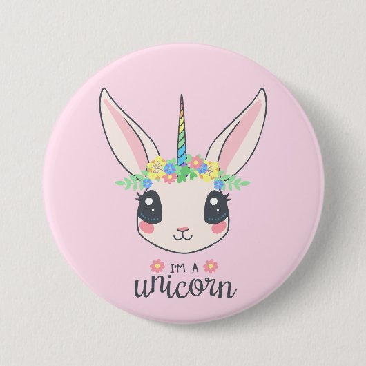 Bunny Unicorn Button (Voorkant)