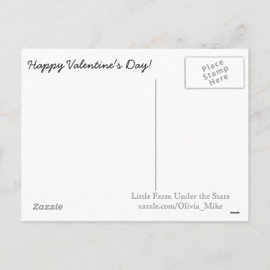  Bunny Valentijn Briefkaart (Achterkant)