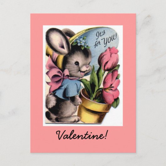  Bunny Valentijn Briefkaart (Voorkant)