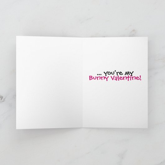  Bunny Valentijn Kaart (Binnen)
