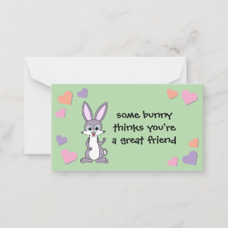 Bunny Valentijn Kaart met envelop