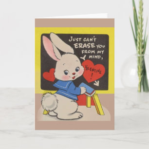 Bunny-Valentijnsdag Feestdagen Kaart