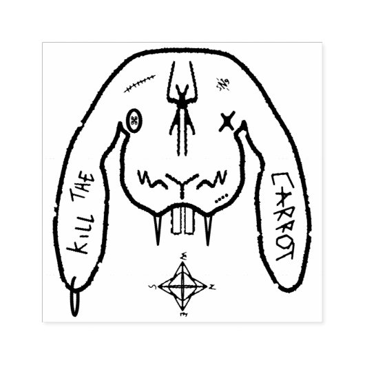 Bunny van Doom v1 Rubberstempel (Afrduk)